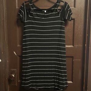 Charlotte Russe Black and White striped dress